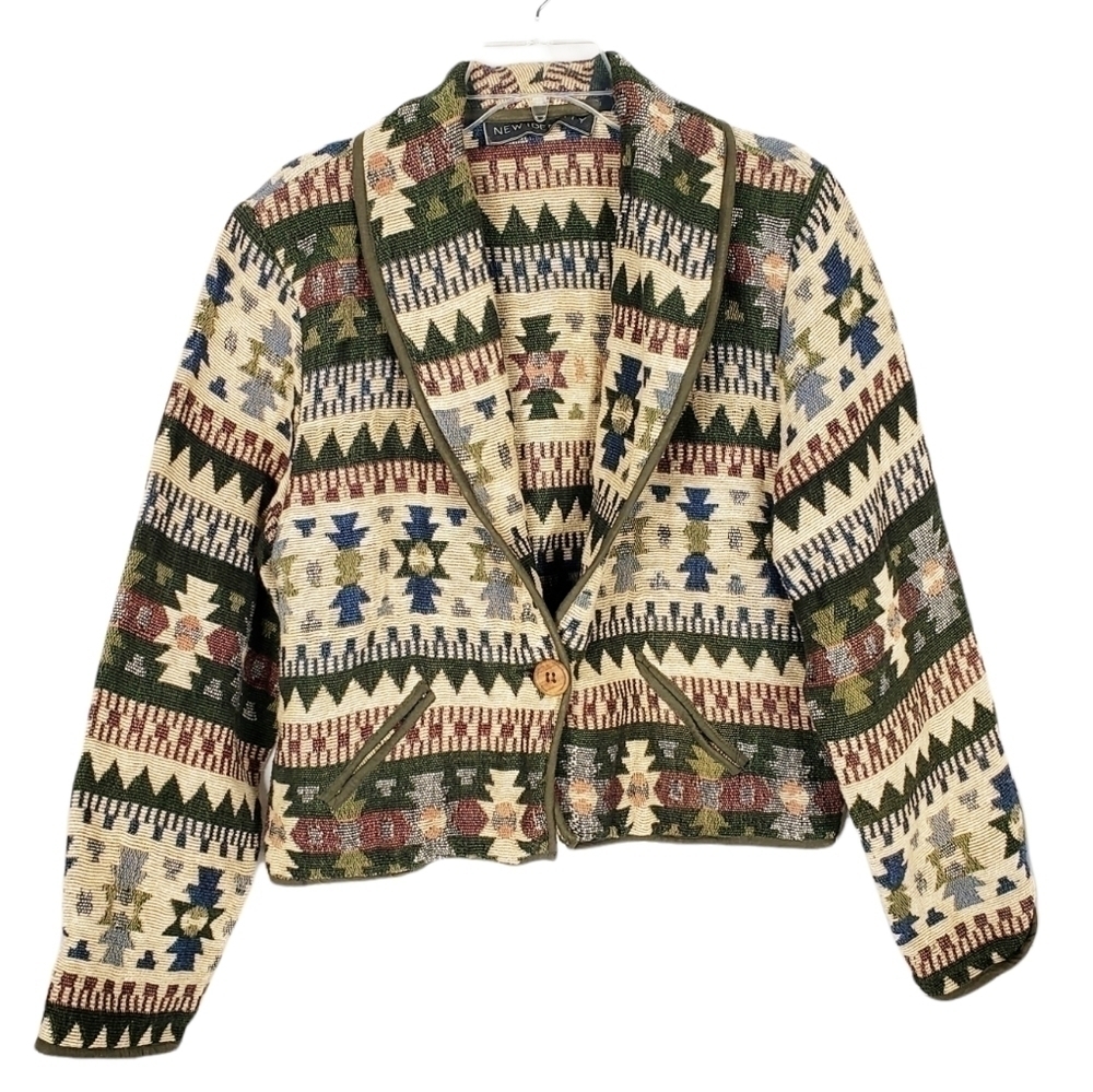 VTG New Identity tapestry jacket coat aztec tribal